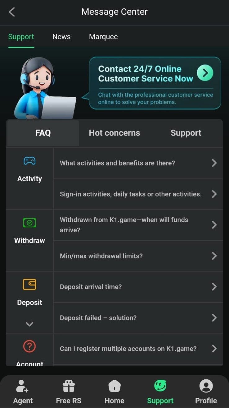 K1 app screenshot 8 — K1 game apk